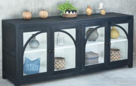 Naples Glazed Credenza 4GD in Driftwood (color in picture may vary) Pacific Paladin Import Co.