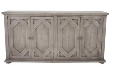 Blanche 4 Door Console in Dove Gray Vintage LLC