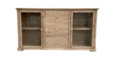 Loretta 2 Door 3 Drawer Console in Cappuccino Vintage LLC