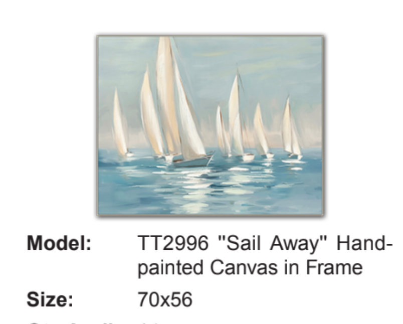 TT2996 "Sail Away" canvas 2x70x56