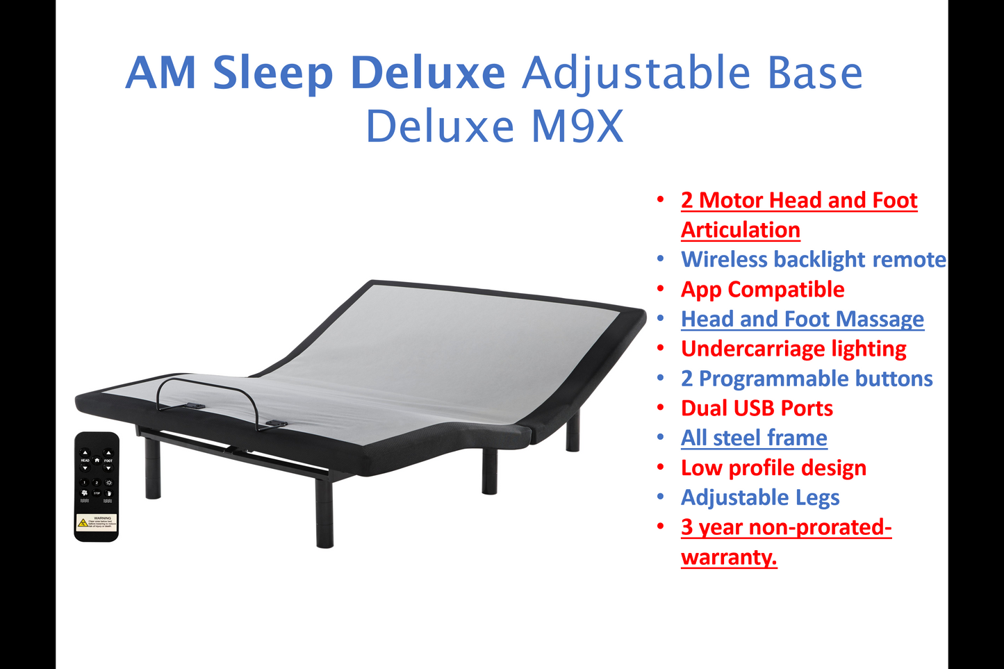 Sierra Sleep Queen Adjustable Base M9X832