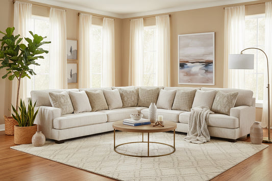 Signature Design by Ashley Rawcliffe Fabric 3 pc Sectional 1960466/1960477/1960467
