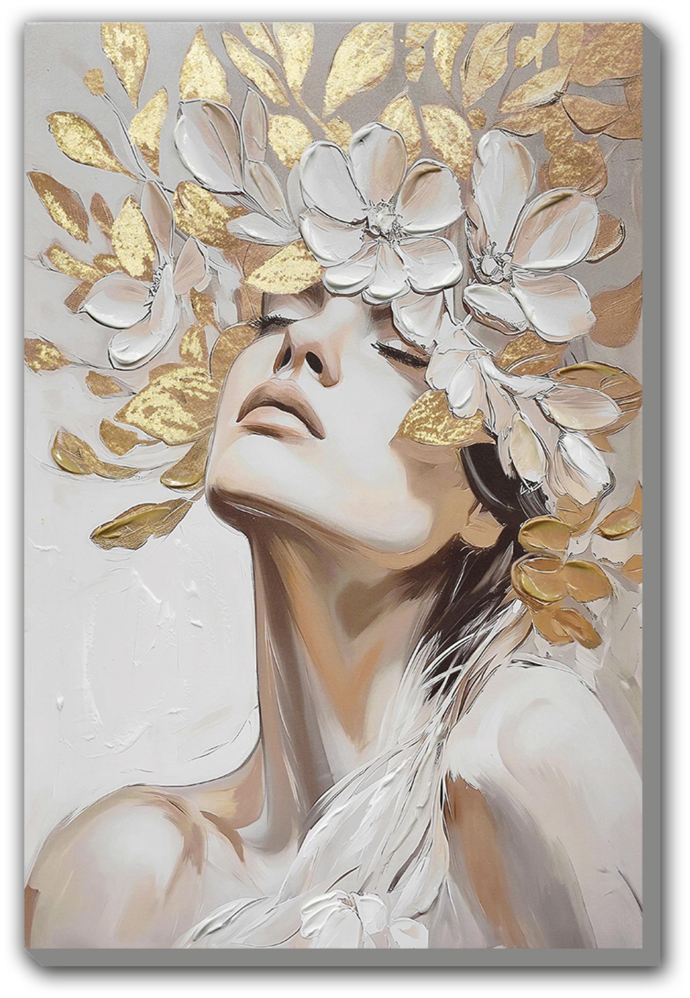 WF3236 Head in Leaves  24x36
