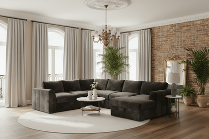 Armfield Graphite 4 Piece Sleeper Sectional PC68406 - American Furniture of Slidell
