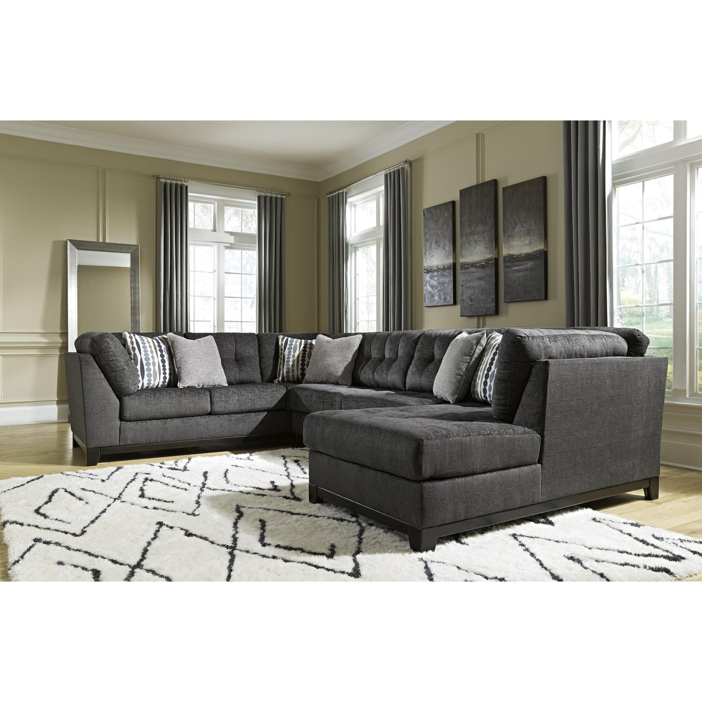 Ashley Reidshire 67622S2 3 pc Sectional with Chaise - American Furniture of Slidell