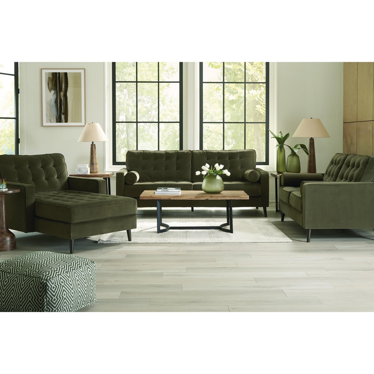 Ashley Reveon Lakes Stationary Fabric Loveseat 2640435 - American Furniture of Slidell