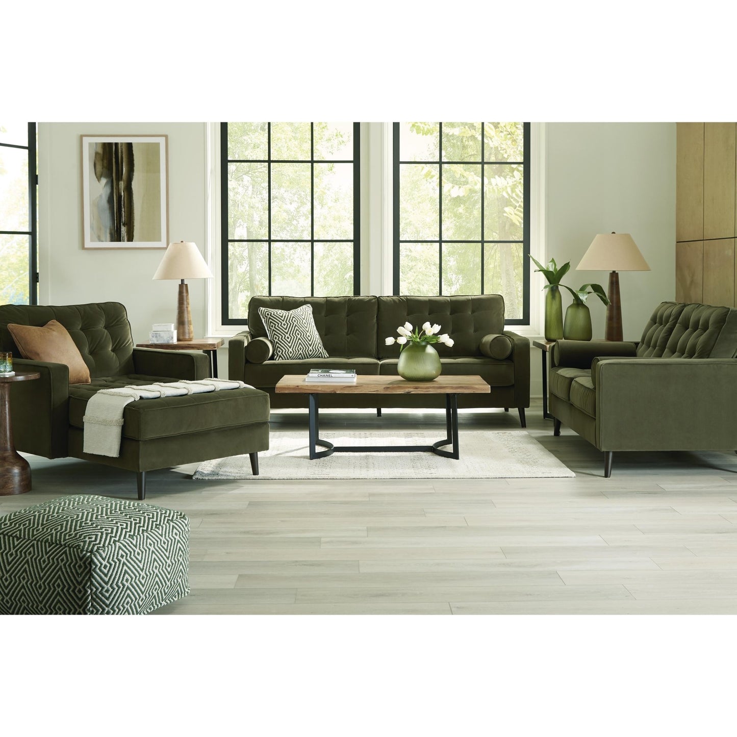 Ashley Reveon Lakes Stationary Fabric Sofa 2640438 - American Furniture of Slidell