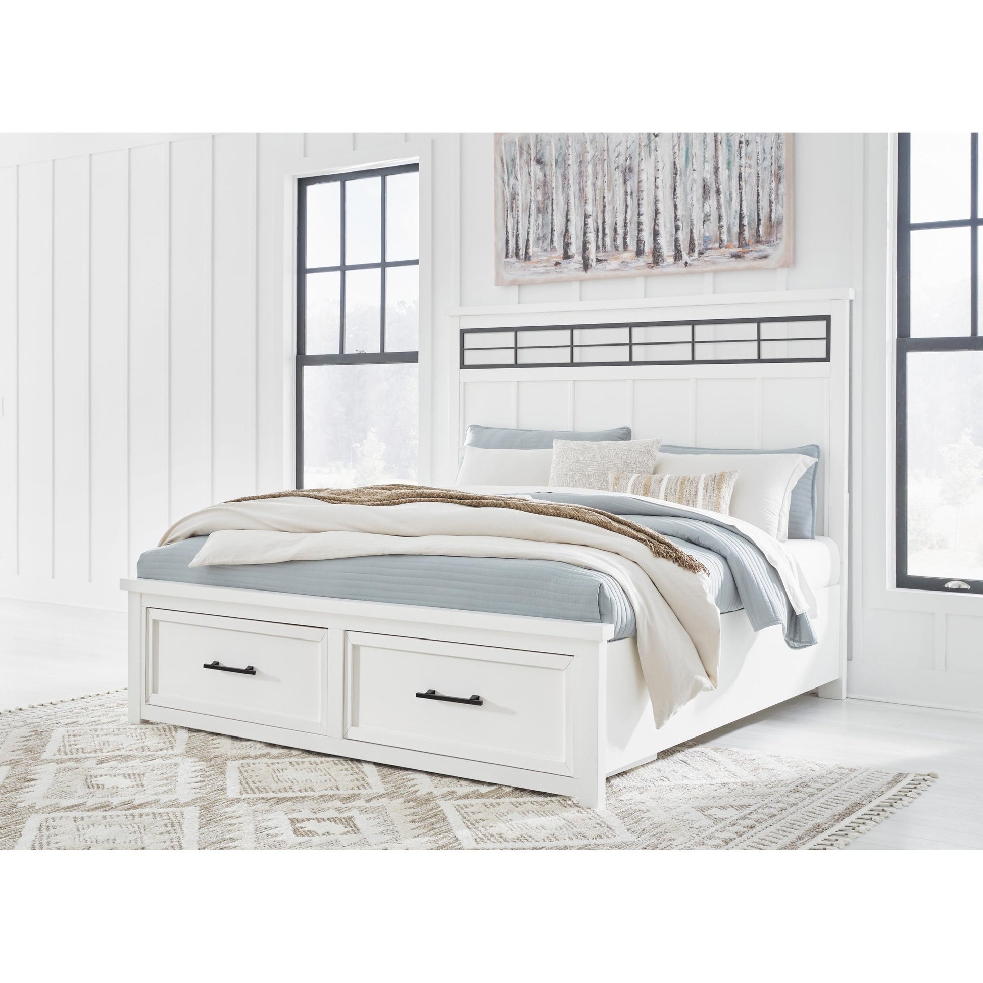 Benchcraft Ashbryn B844 8 pc Queen Panel Storage Bedroom Set - American Furniture of Slidell