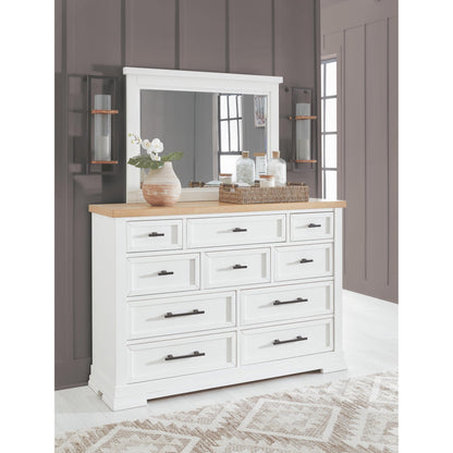Benchcraft Ashbryn B844B1 Dresser and Mirror - American Furniture of Slidell