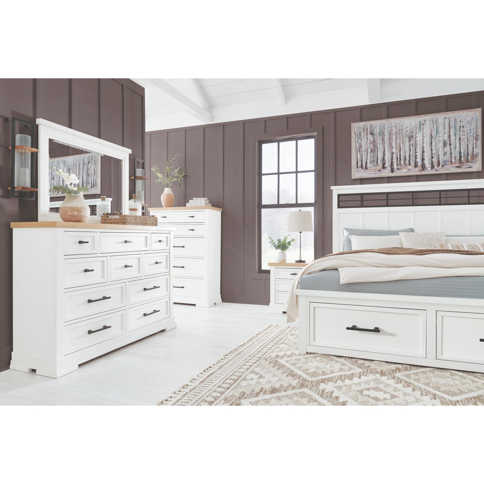 Benchcraft Ashbryn B844B1 Dresser and Mirror - American Furniture of Slidell