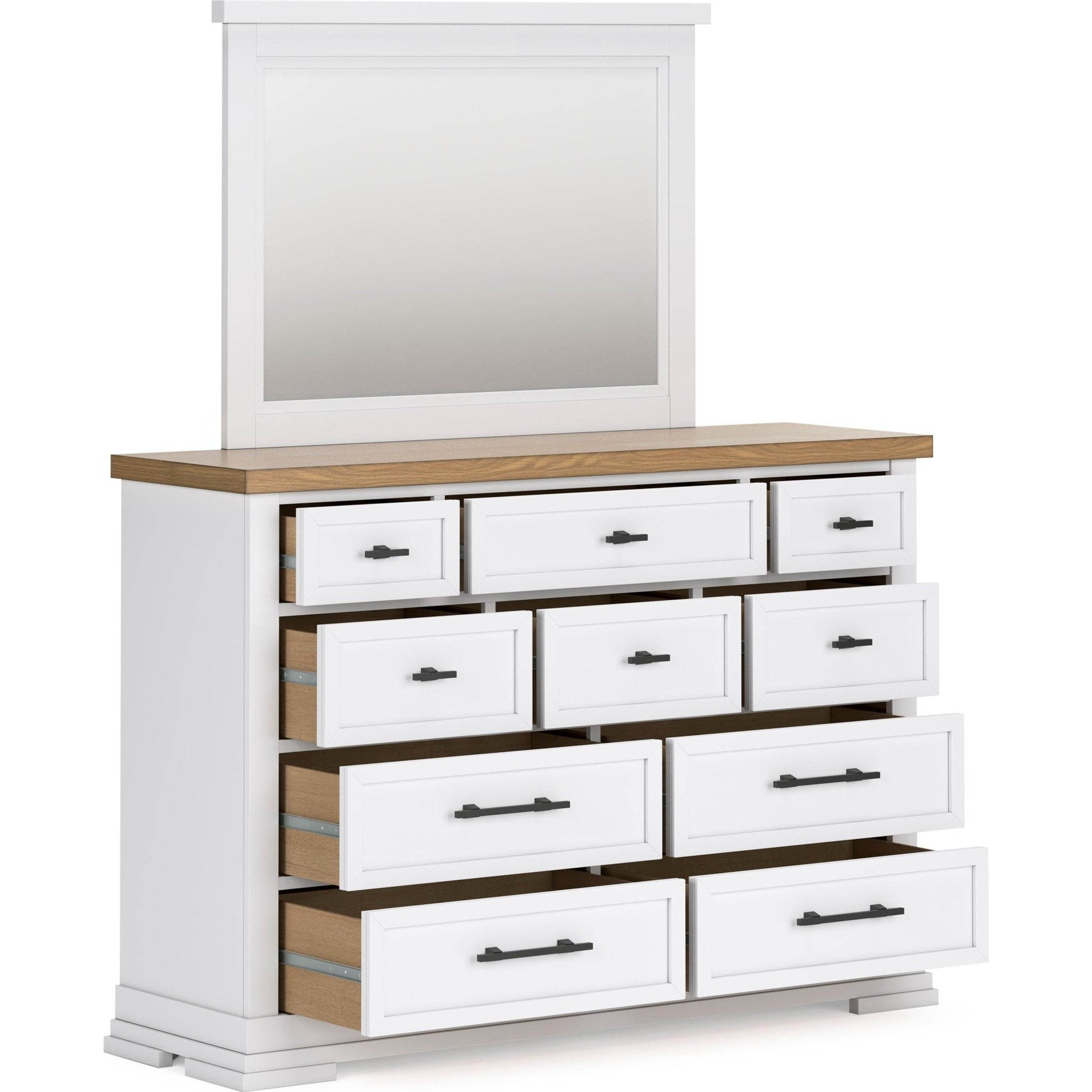 Benchcraft Ashbryn B844B1 Dresser and Mirror - American Furniture of Slidell