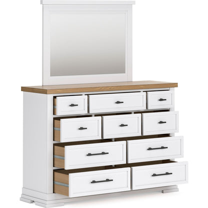 Benchcraft Ashbryn B844B1 Dresser and Mirror - American Furniture of Slidell
