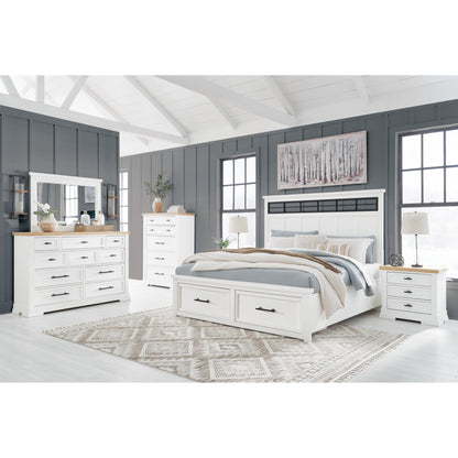 Benchcraft Ashbryn B844B2 Queen Panel Storage Bed - American Furniture of Slidell