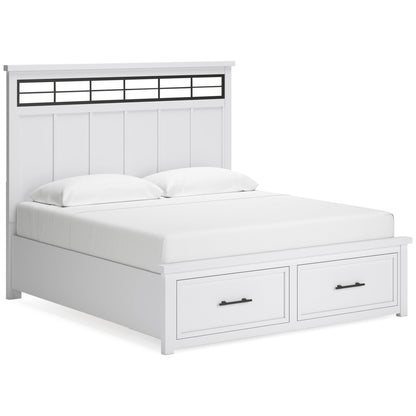 Benchcraft Ashbryn B844B4 King Panel Storage Bed - American Furniture of Slidell