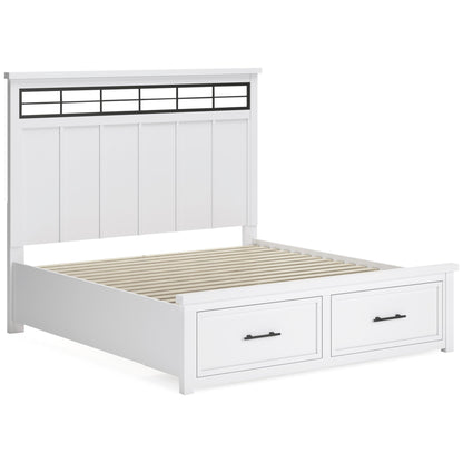 Benchcraft Ashbryn B844B5 California King Panel Storage Bed - American Furniture of Slidell