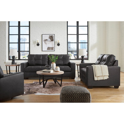 Benchcraft Barlin Mills 17004U2 3 pc Sofa, Loveseat and Recliner Set - American Furniture of Slidell