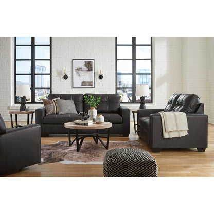Benchcraft Barlin Mills 17004U2 3 pc Sofa, Loveseat and Recliner Set - American Furniture of Slidell