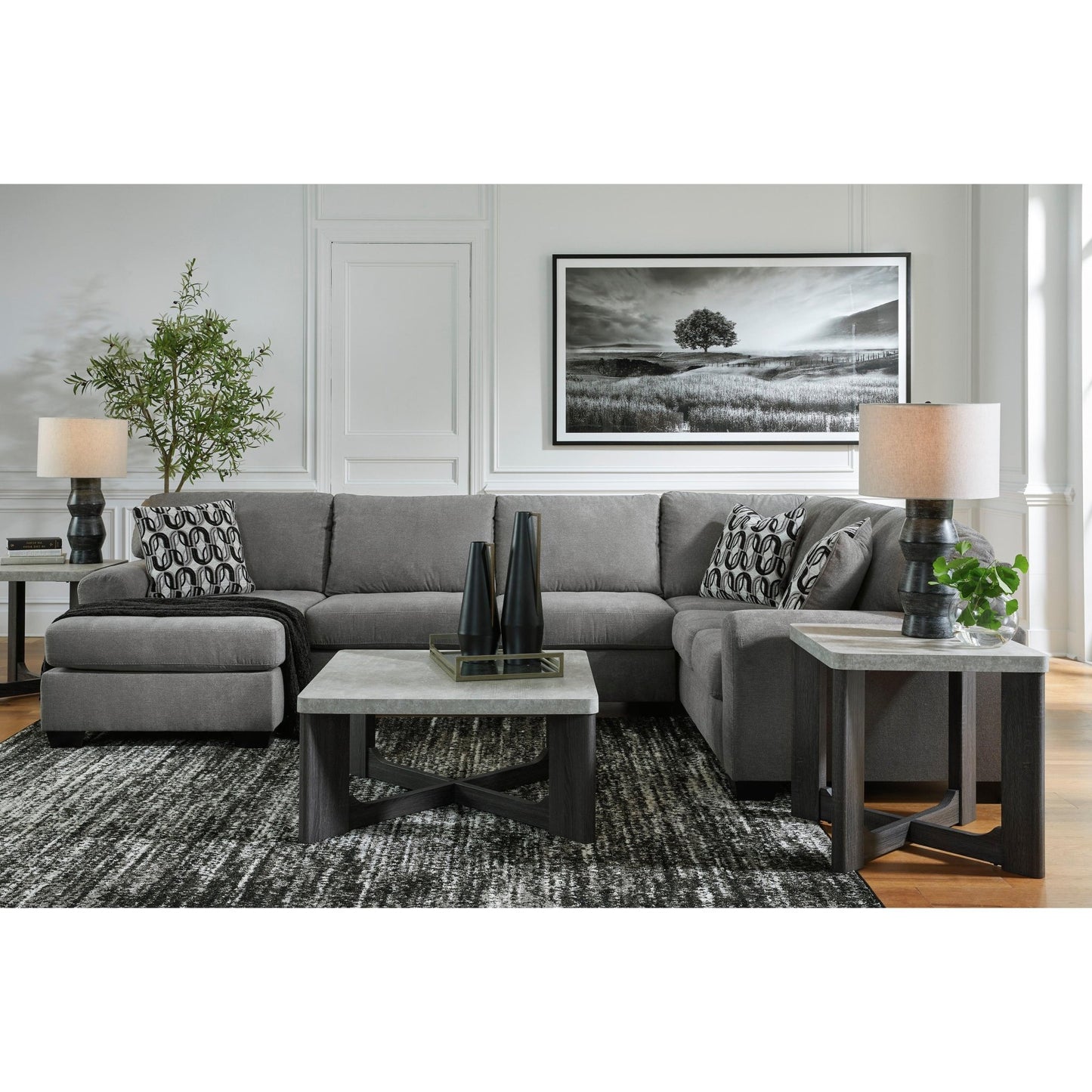 Benchcraft Birkdale Court 32402S1 3 pc Sectional with Chaise - American Furniture of Slidell