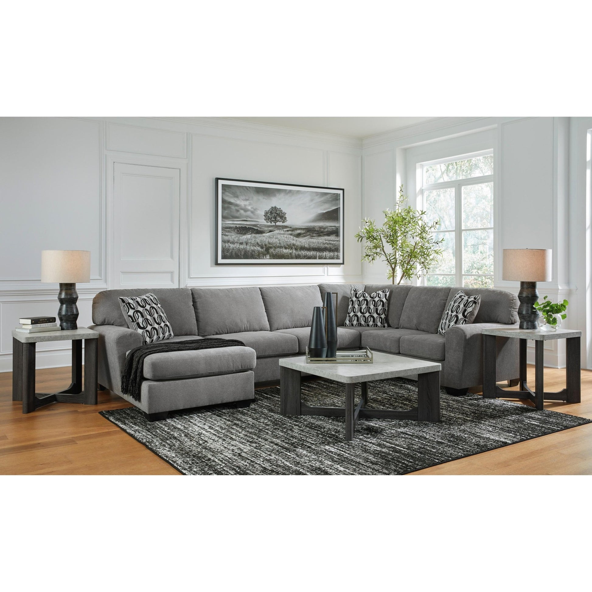 Benchcraft Birkdale Court 32402S1 3 pc Sectional with Chaise - American Furniture of Slidell