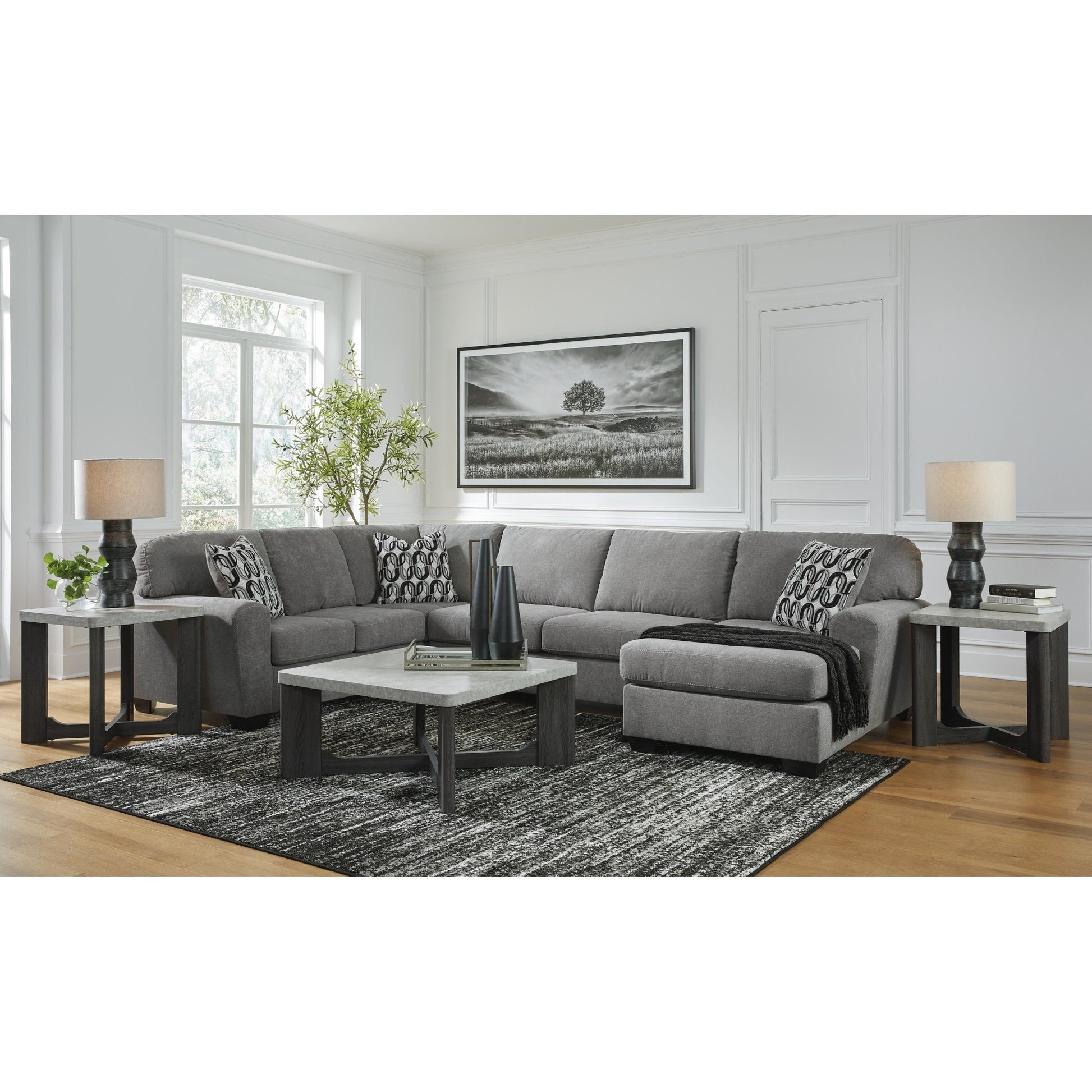 Benchcraft Birkdale Court 32402S2 3 pc Sectional with Chaise - American Furniture of Slidell