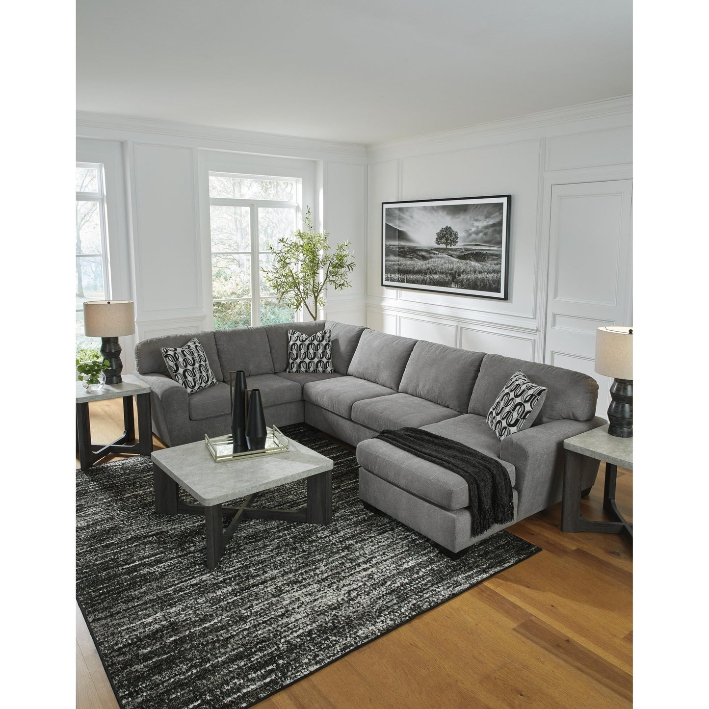 Benchcraft Birkdale Court 32402S2 3 pc Sectional with Chaise - American Furniture of Slidell