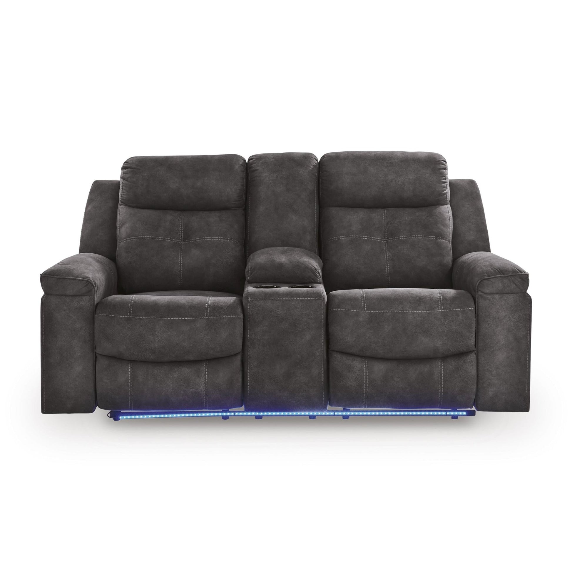 Benchcraft Brysonview 6360594 Double Reclining Loveseat with Console - American Furniture of Slidell