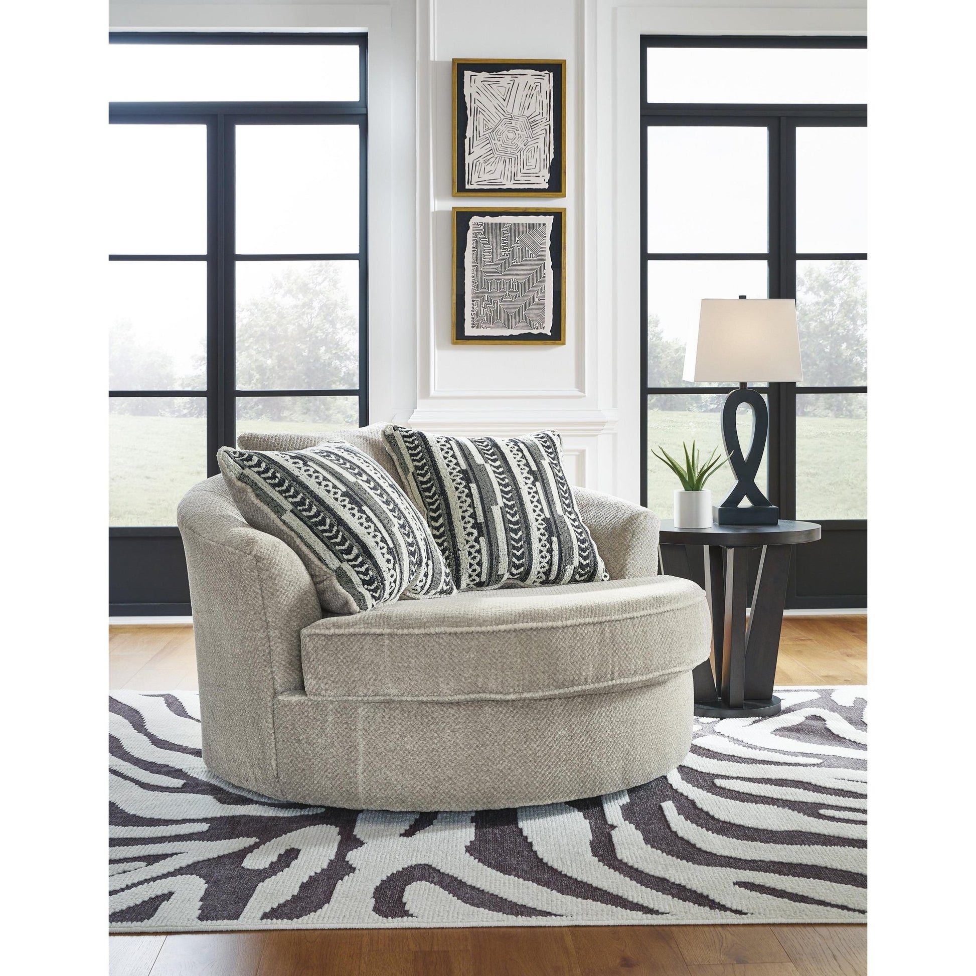 Benchcraft Calnita 2050221 Oversized Swivel Accent Chair - American Furniture of Slidell