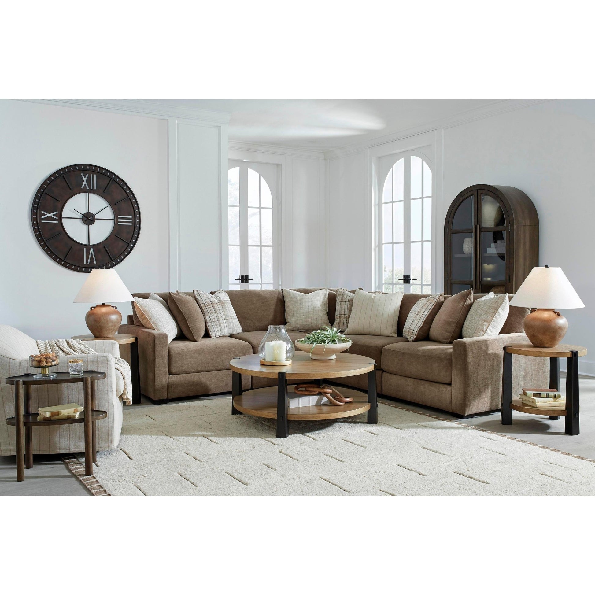 Benchcraft Camellia - Court 5 pc Sectional 6820764/6820746/6820777/6820746/6820765 - American Furniture of Slidell