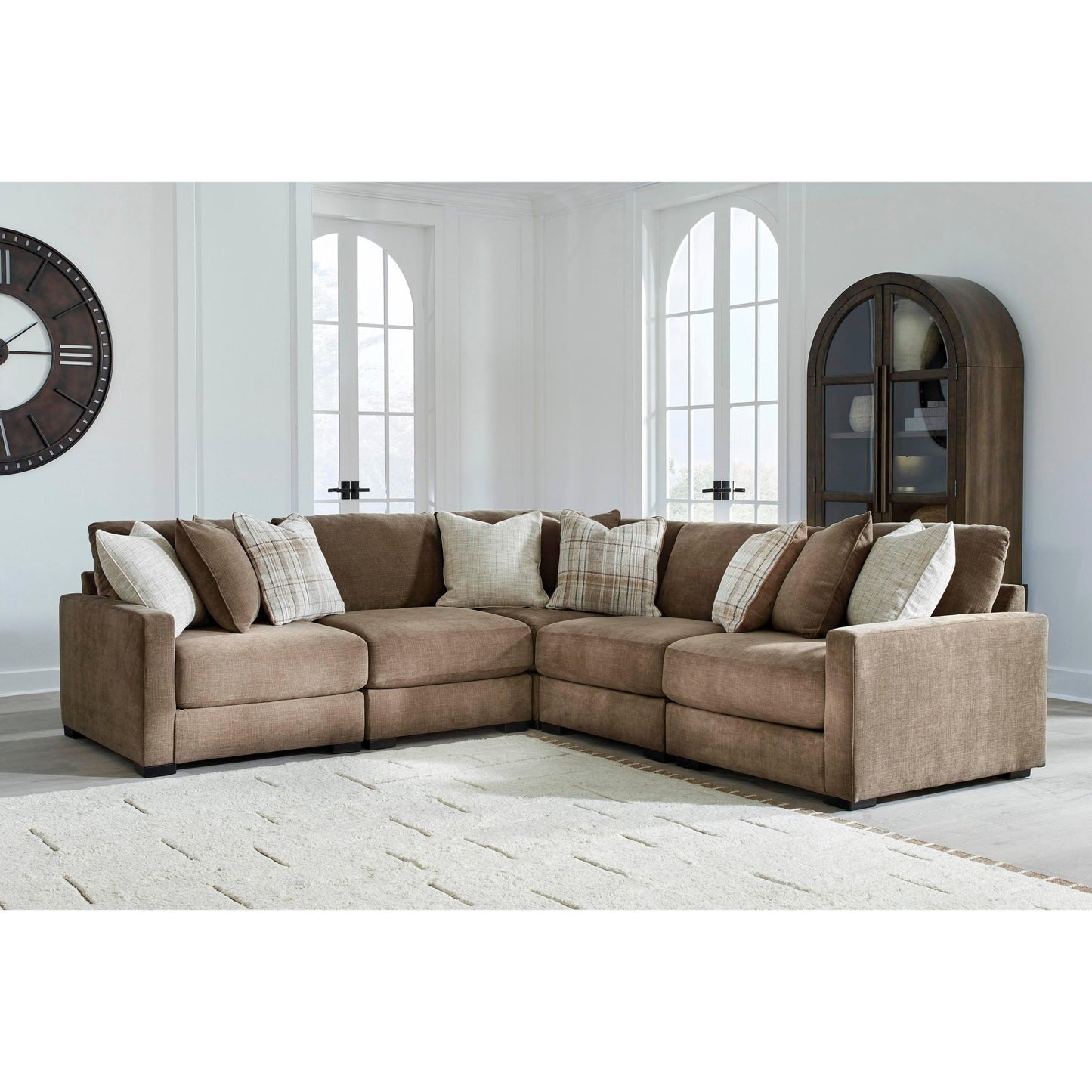 Benchcraft Camellia - Court 5 pc Sectional 6820764/6820746/6820777/6820746/6820765 - American Furniture of Slidell
