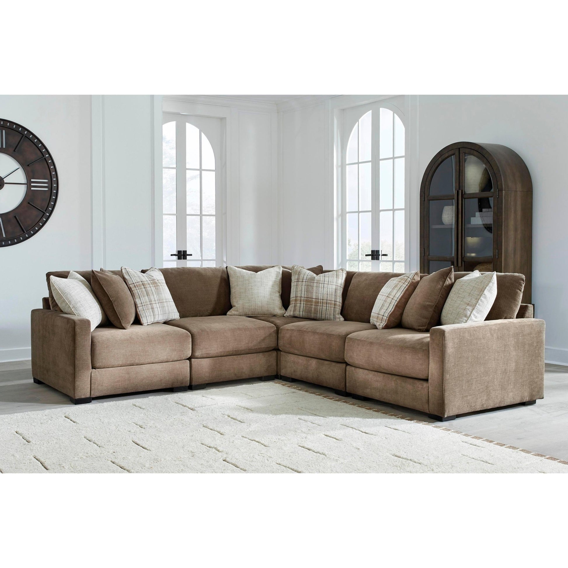 Benchcraft Camellia - Court 5 pc Sectional 6820764/6820746/6820777/6820746/6820765 - American Furniture of Slidell
