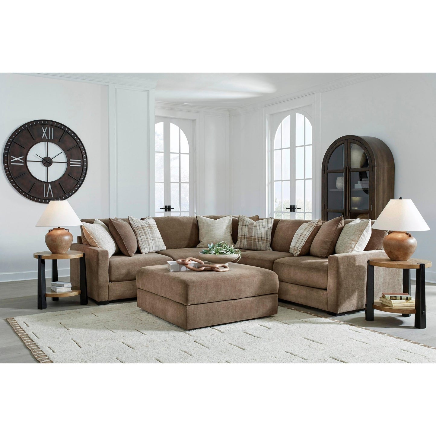 Benchcraft Camellia - Court 5 pc Sectional 6820764/6820746/6820777/6820746/6820765 - American Furniture of Slidell
