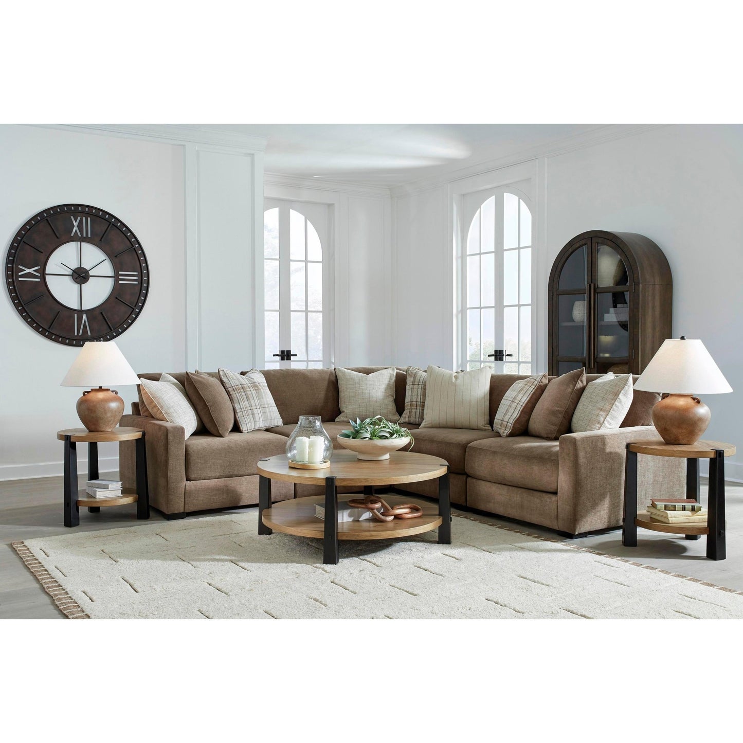 Benchcraft Camellia - Court 5 pc Sectional 6820764/6820746/6820777/6820746/6820765 - American Furniture of Slidell