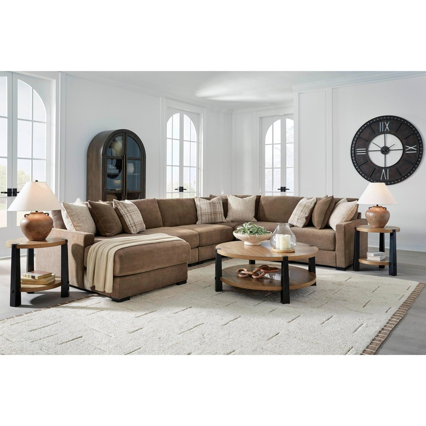 Benchcraft Camellia - Court 6 pc Sectional 6820716/6820746/6820746/6820777/6820746/6820765 - American Furniture of Slidell