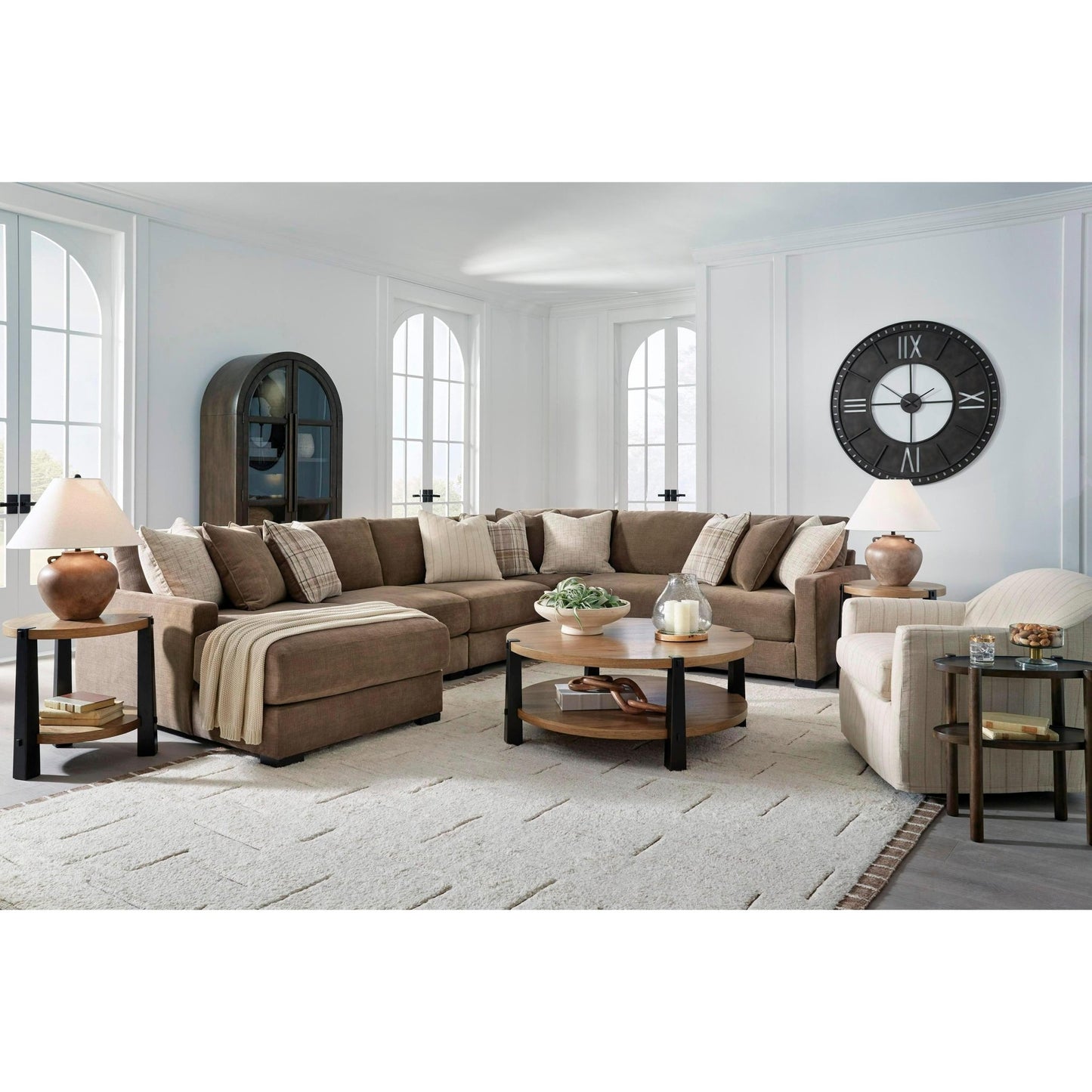 Benchcraft Camellia - Court 6 pc Sectional 6820716/6820746/6820746/6820777/6820746/6820765 - American Furniture of Slidell
