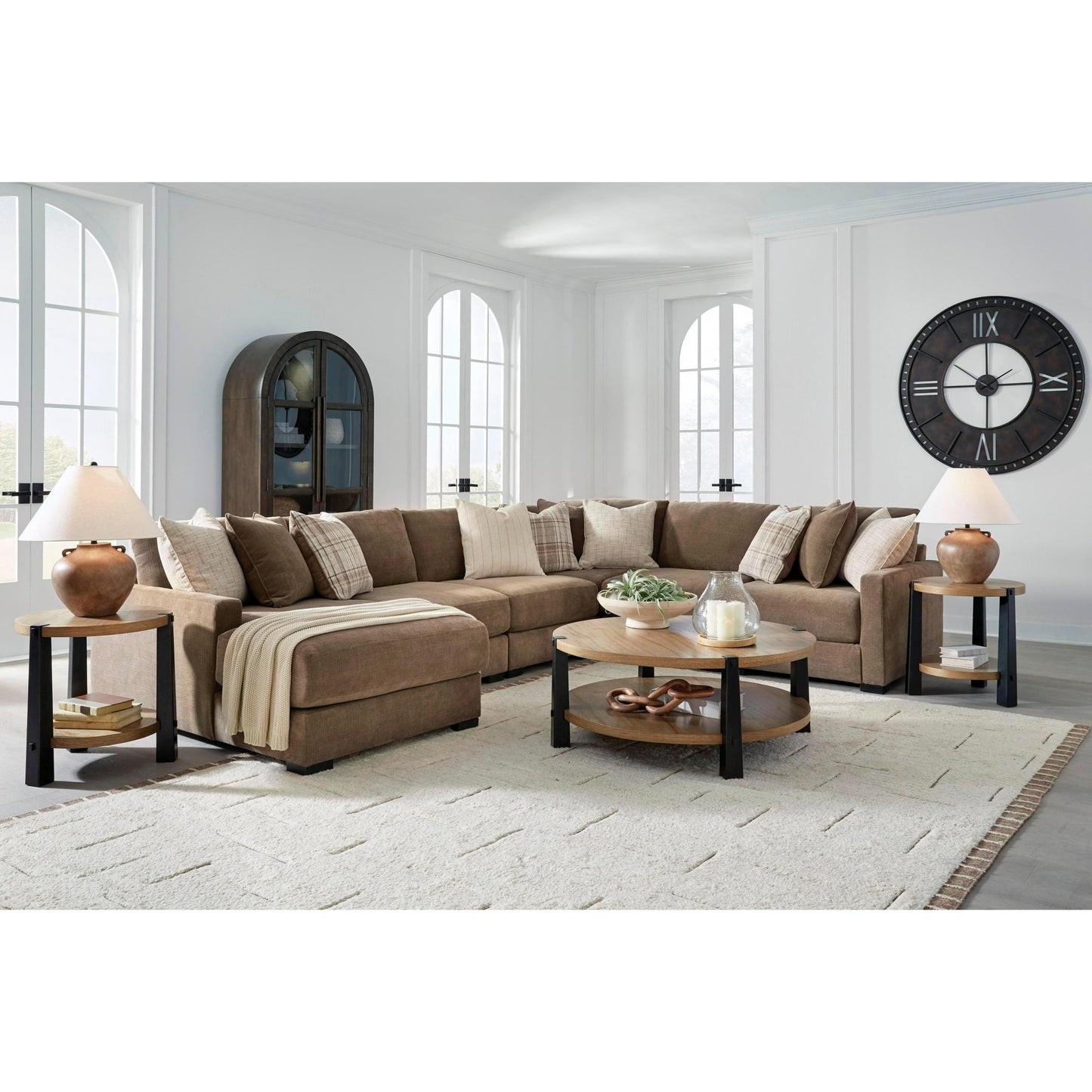 Benchcraft Camellia - Court 6 pc Sectional 6820716/6820746/6820746/6820777/6820746/6820765 - American Furniture of Slidell