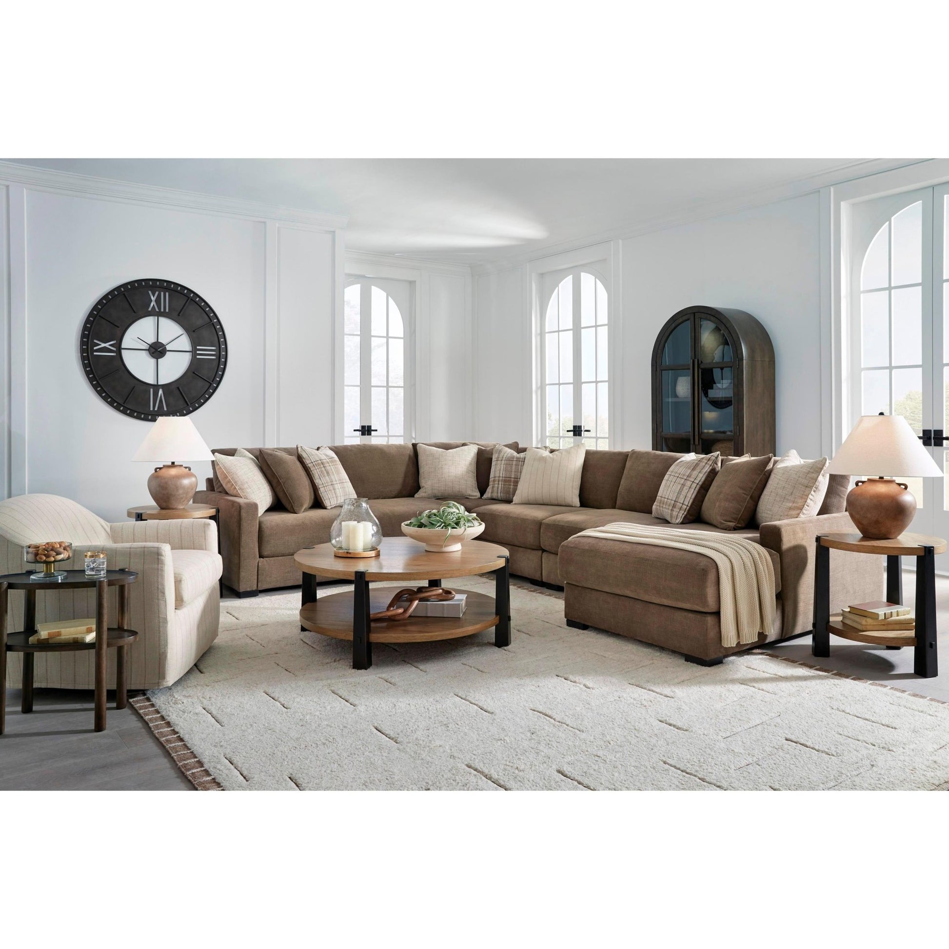 Benchcraft Camellia - Court 6 pc Sectional 6820764/6820746/6820777/6820746/6820746/6820717 - American Furniture of Slidell