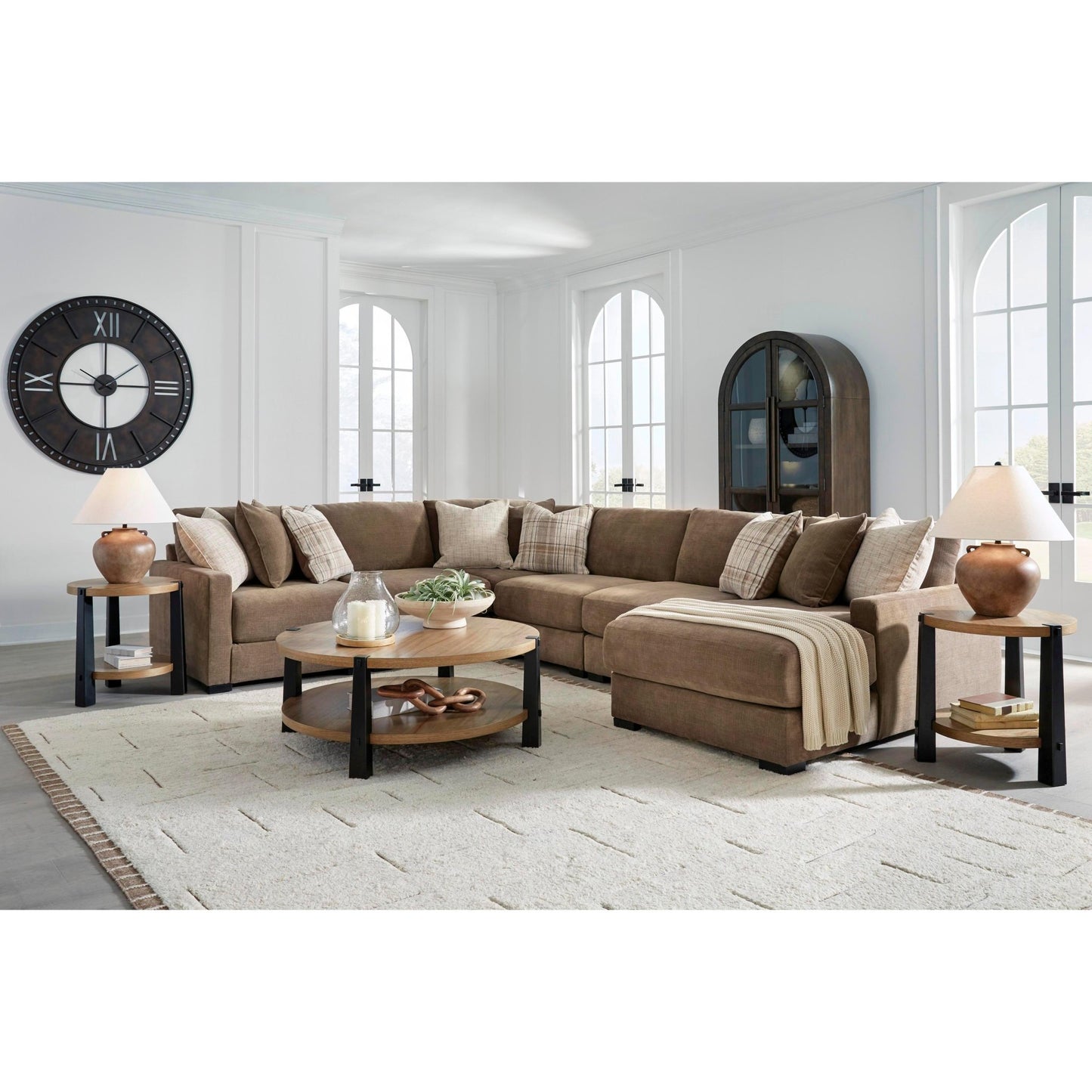 Benchcraft Camellia - Court 6 pc Sectional 6820764/6820746/6820777/6820746/6820746/6820717 - American Furniture of Slidell