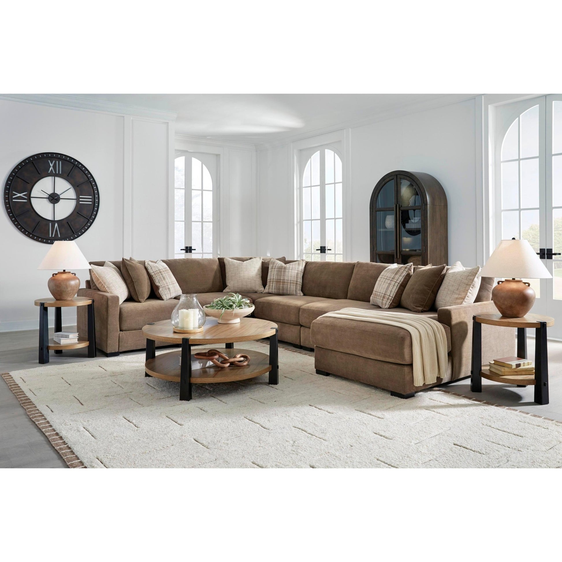 Benchcraft Camellia - Court 6 pc Sectional 6820764/6820746/6820777/6820746/6820746/6820717 - American Furniture of Slidell