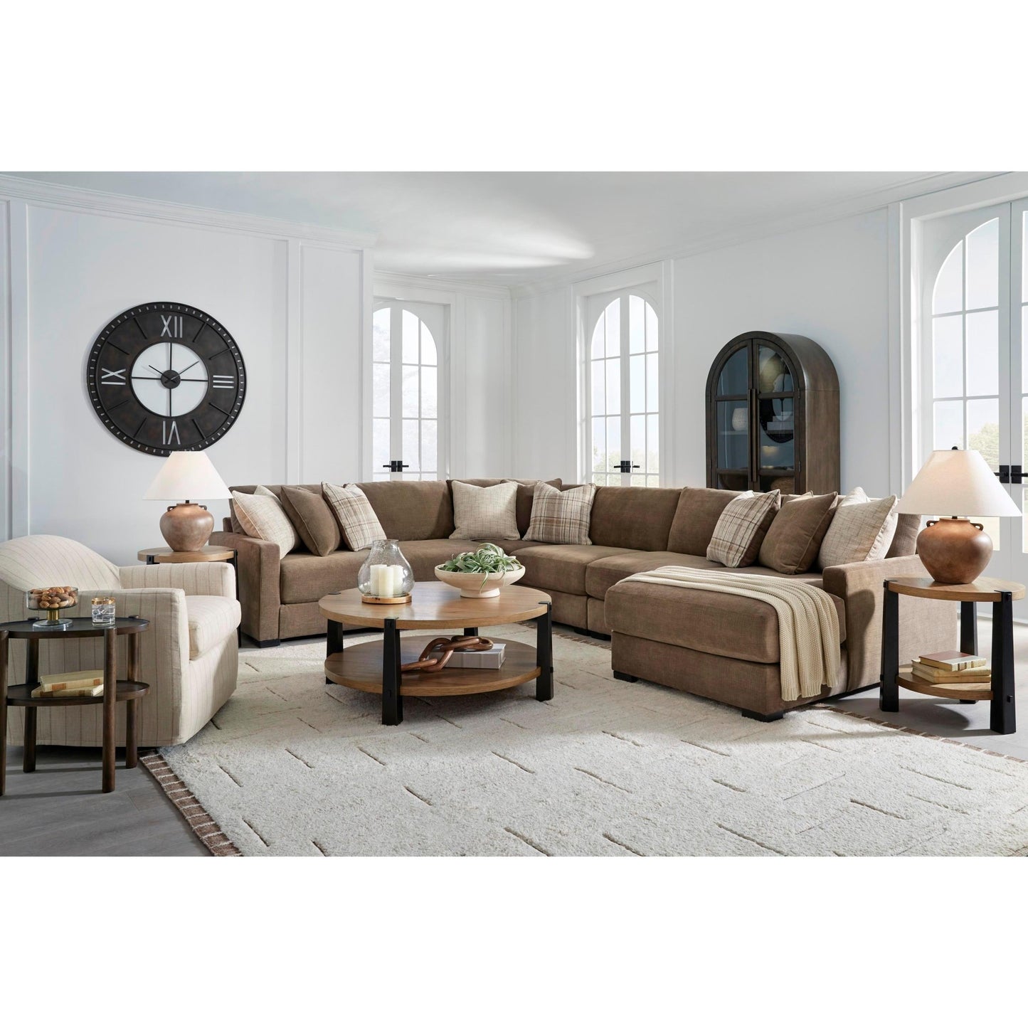 Benchcraft Camellia - Court 6 pc Sectional 6820764/6820746/6820777/6820746/6820746/6820717 - American Furniture of Slidell