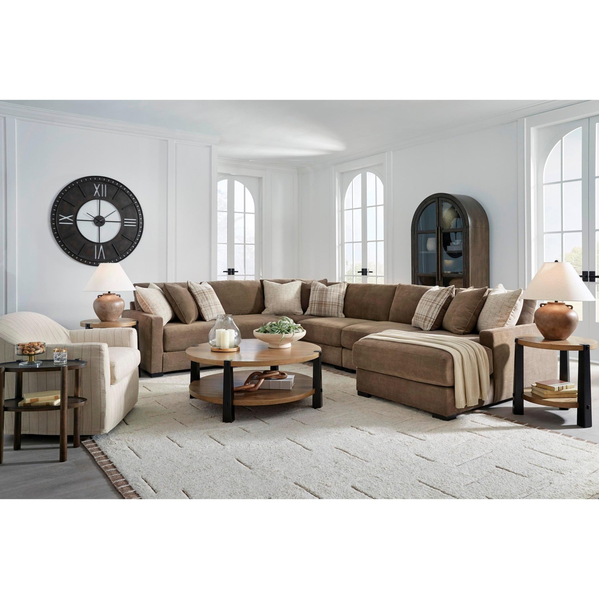 Benchcraft Camellia - Court 6 pc Sectional 6820764/6820746/6820777/6820746/6820746/6820717 - American Furniture of Slidell
