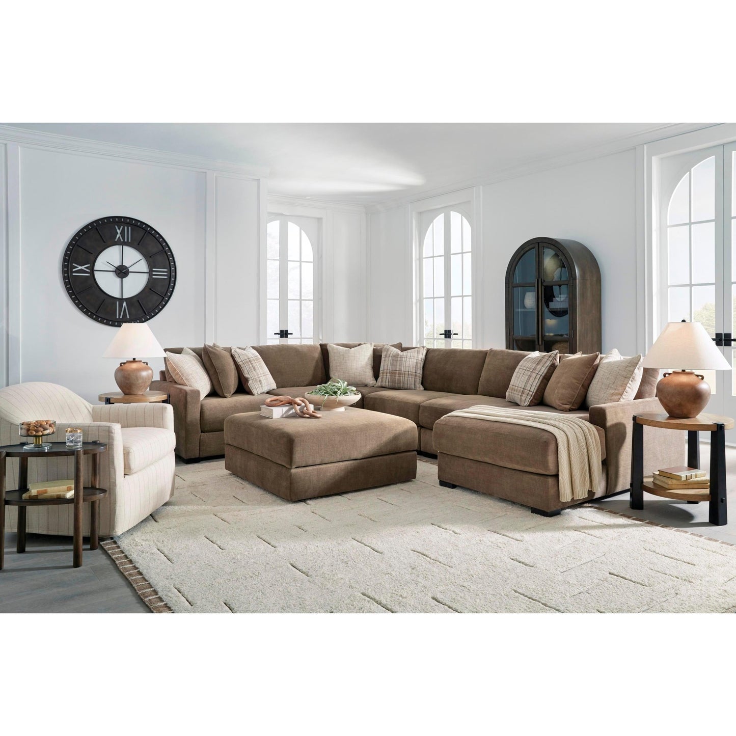 Benchcraft Camellia - Court Fabric Ottoman 6820711 - American Furniture of Slidell