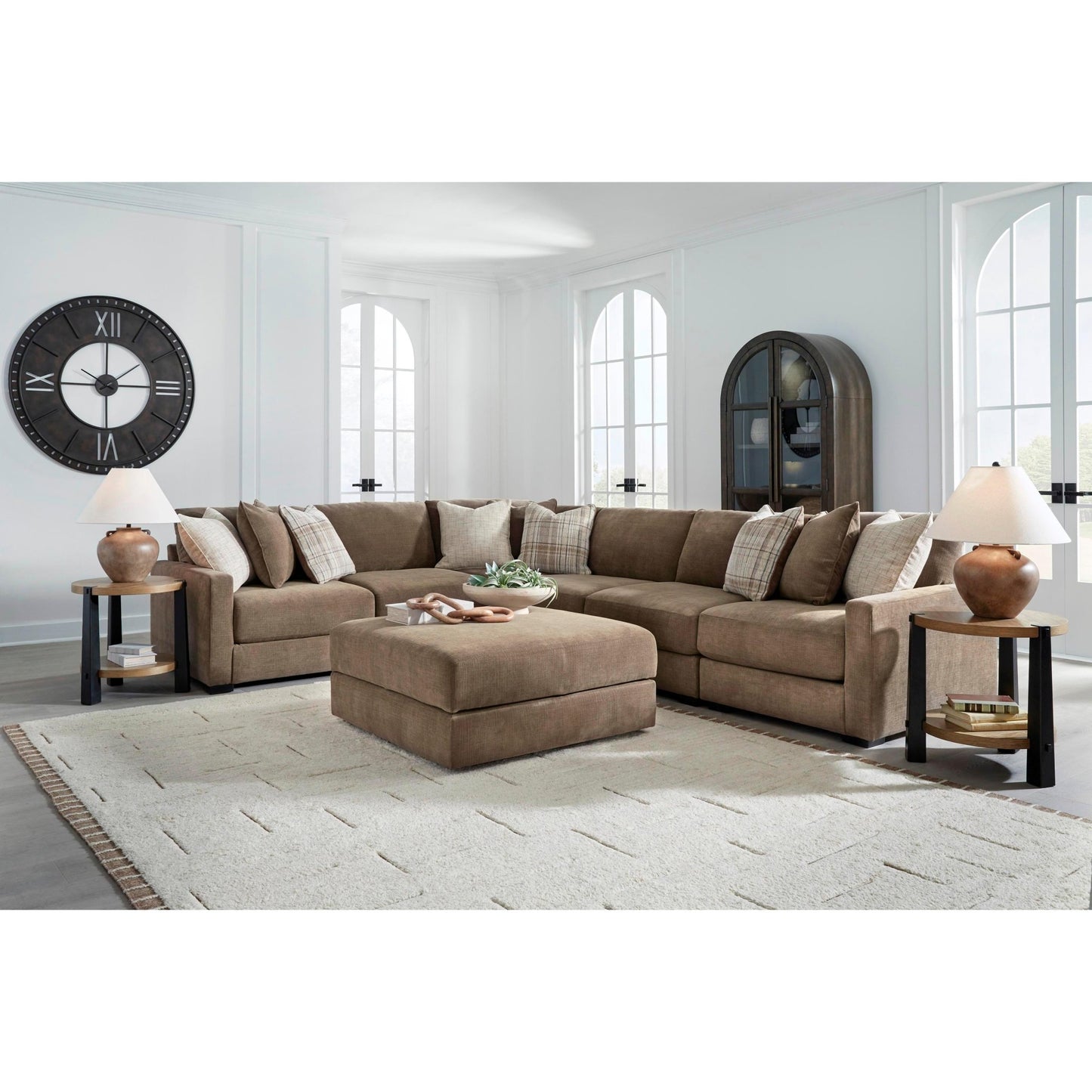 Benchcraft Camellia - Court Fabric Ottoman 6820711 - American Furniture of Slidell