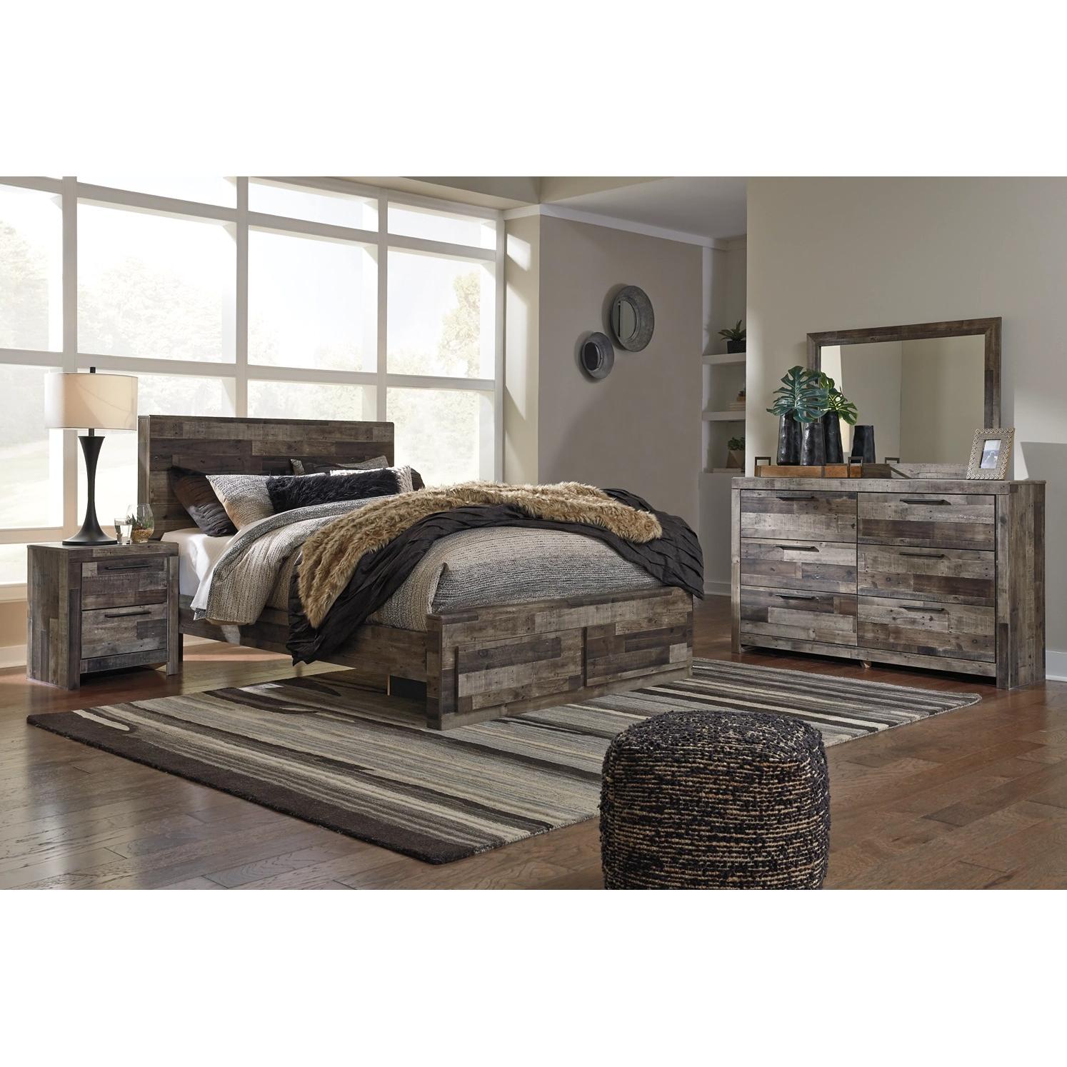 Benchcraft Derekson B200B49 7 pc Queen Panel Bedroom Set - American Furniture of Slidell
