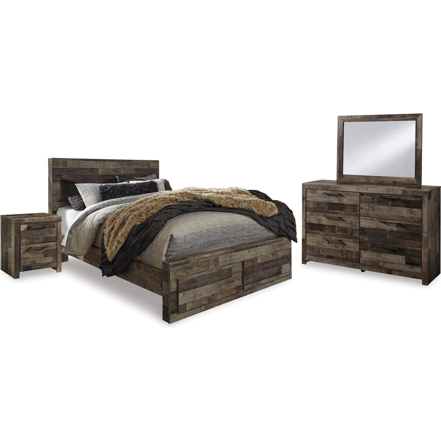 Benchcraft Derekson B200B51 7 pc King Storage Panel Bedroom Set - American Furniture of Slidell