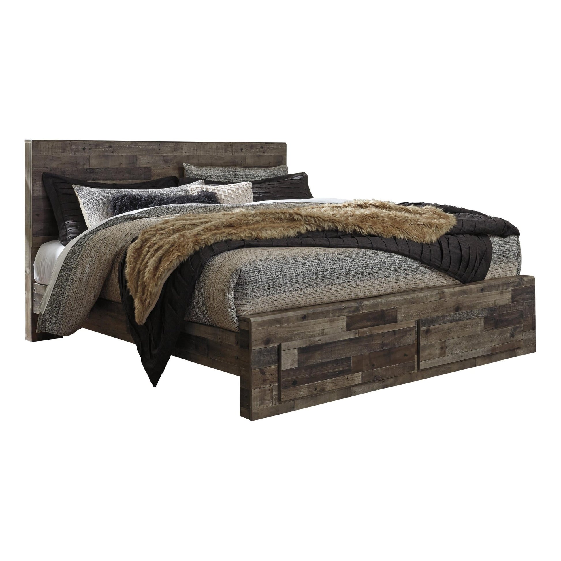 Benchcraft Derekson B200B74 7 pc King Panel Bedroom Set - American Furniture of Slidell