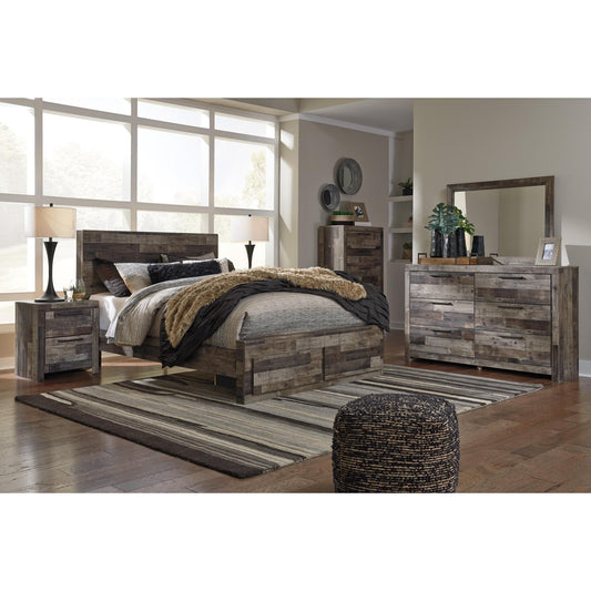 Benchcraft Derekson B200B84 6 pc Queen Panel Storage Bedroom Set - American Furniture of Slidell