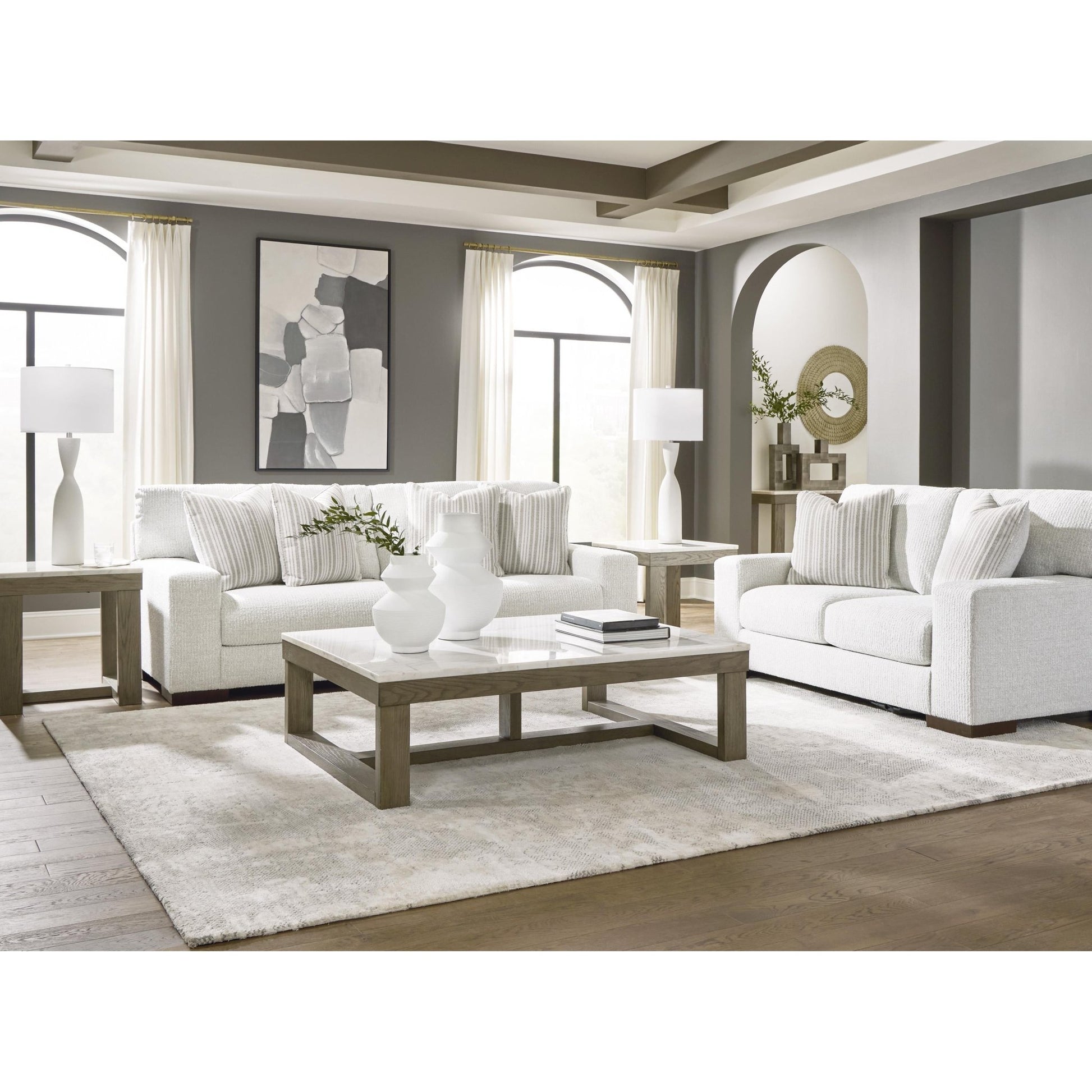 Benchcraft Hartside Stationary Fabric Sofa 8010438 - American Furniture of Slidell