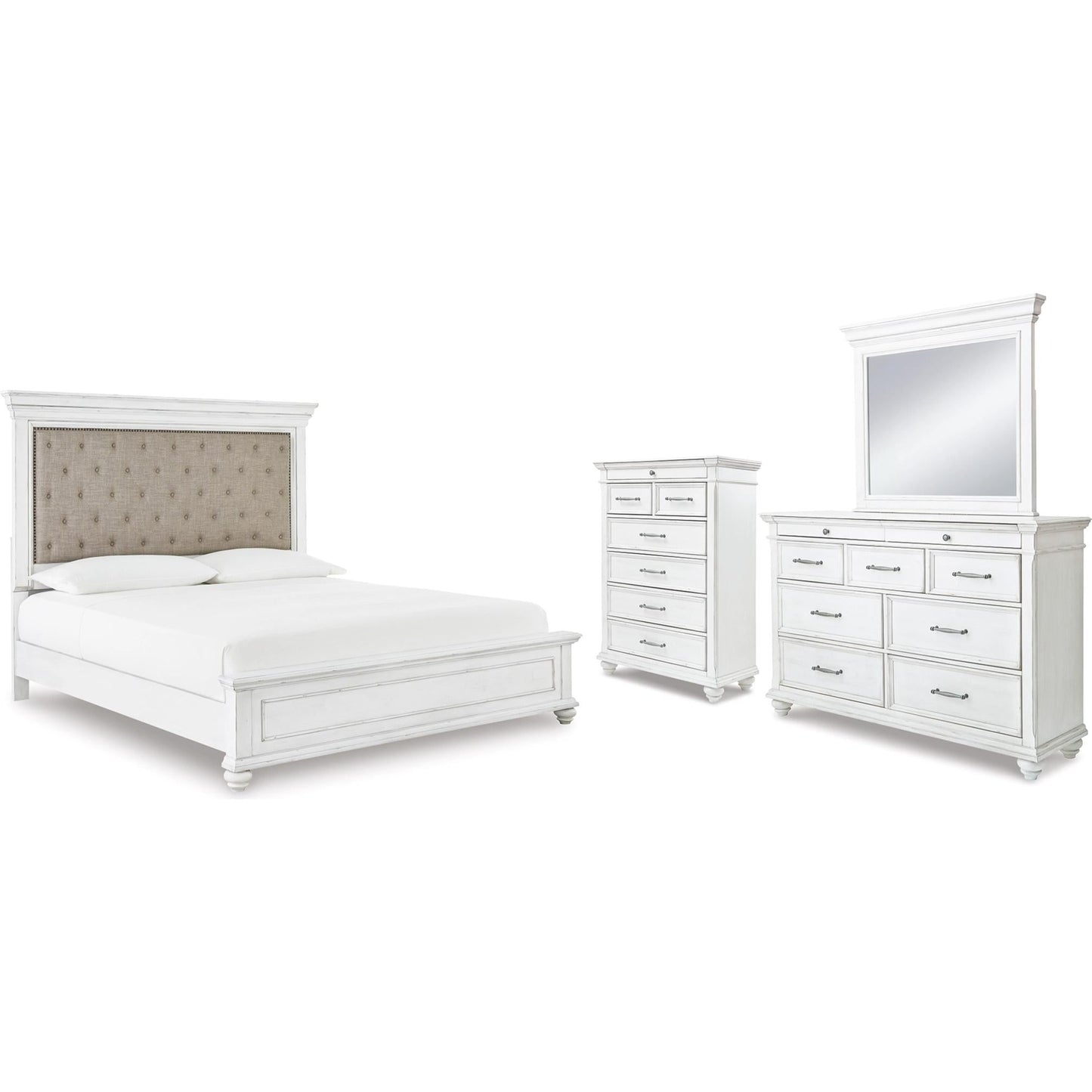 Benchcraft Kanwyn B777B18 6 pc King Panel Bedroom Set - American Furniture of Slidell