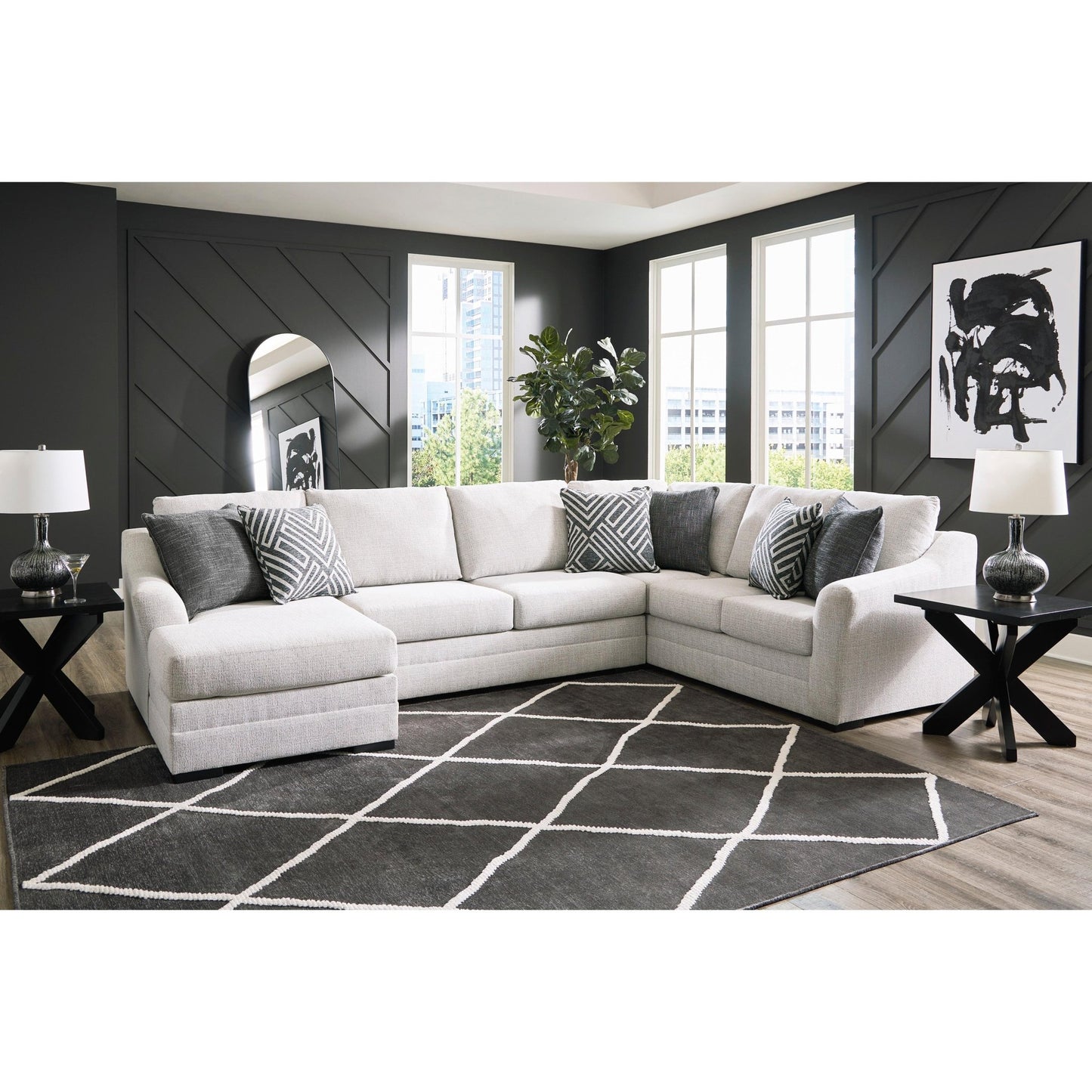 Benchcraft Koralynn 54102S1 3 pc Sectional with Chaise - American Furniture of Slidell