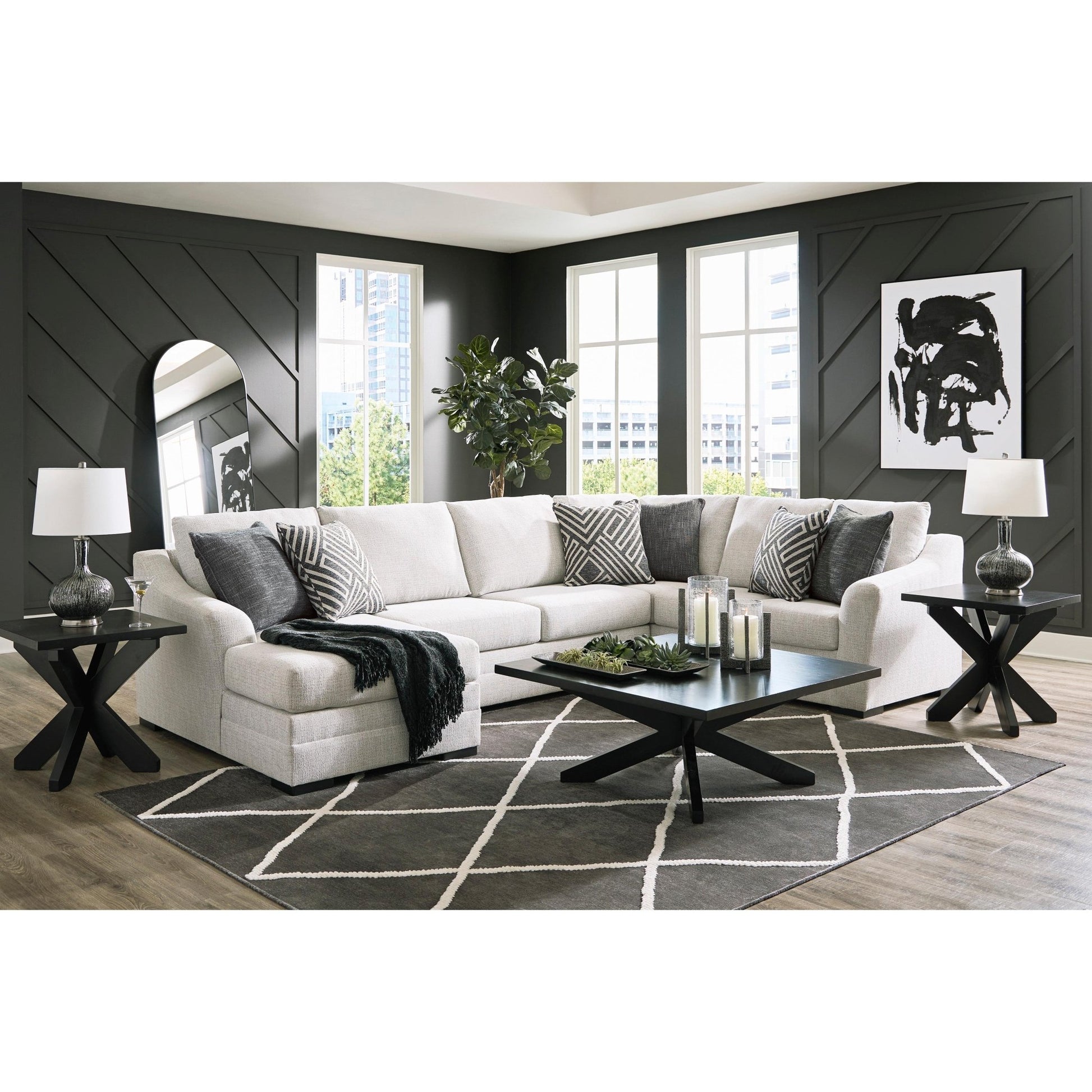 Benchcraft Koralynn 54102S1 3 pc Sectional with Chaise - American Furniture of Slidell